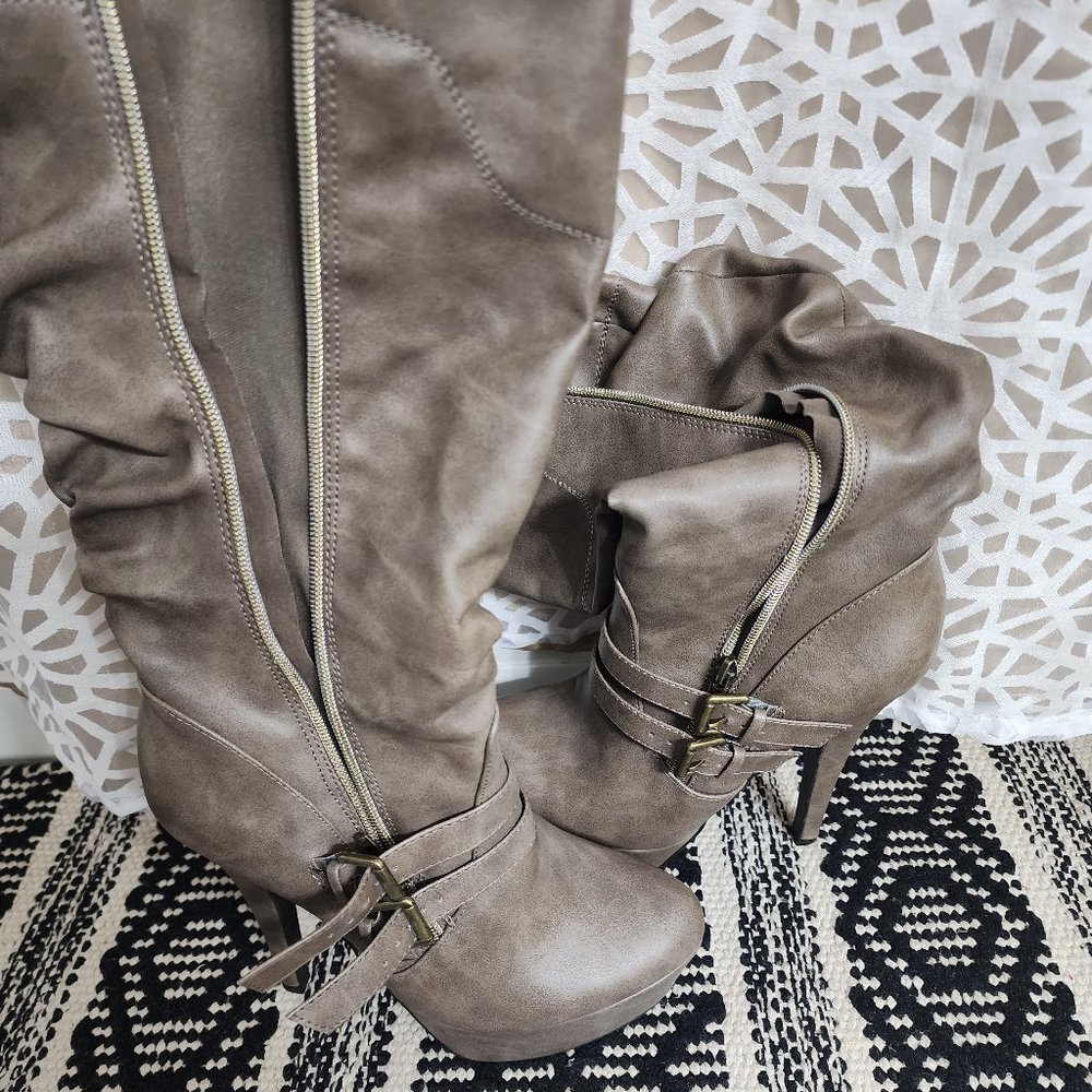 Leather stiletto Boots Fall